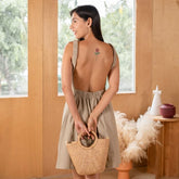 Pam Robe Coton fait main dos nu